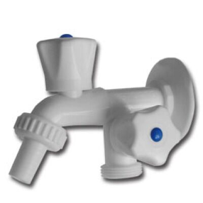 Canilla Duplex Lavar. Plast. Blanco. [xUnidad]