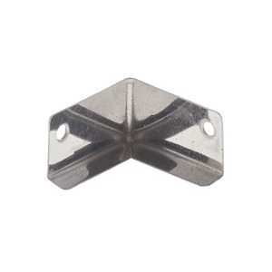 Esquinero p/ Vidrio Ab. Acero Inox [x20u]
