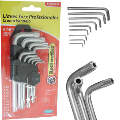 Llaves Torx en Juego x9Pz [xUnidad]