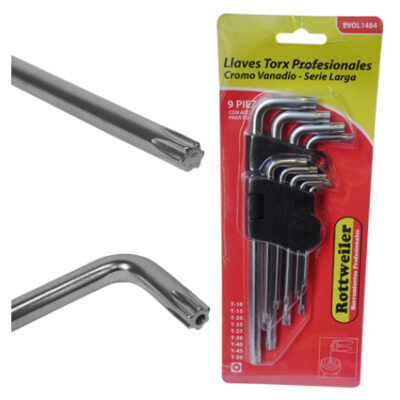 Llaves Torx en Juego x9Pz Serie Larga [xUnidad]