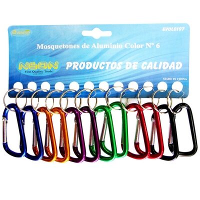 Mosqueton 6cm Aluminio Color [xDocena]