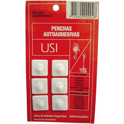 Percha  Autoad. USI p/Cuadros x6 [xUnidad]