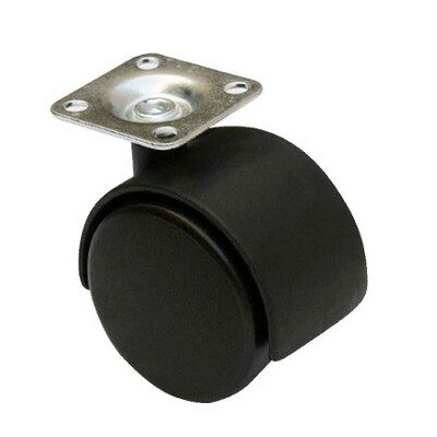 Rueda Plast. Doble Base Girat. 50mm [xUnidad]