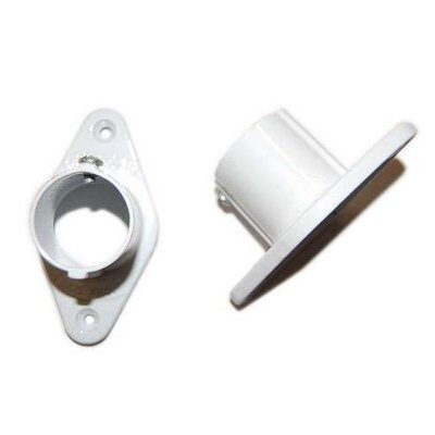 Soporte p/ Barral Curvo Al. Blanco x2Pz [xUnidad]