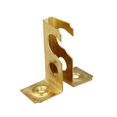 Soporte Chapa Corto Abierto Bronceado [xUnidad]