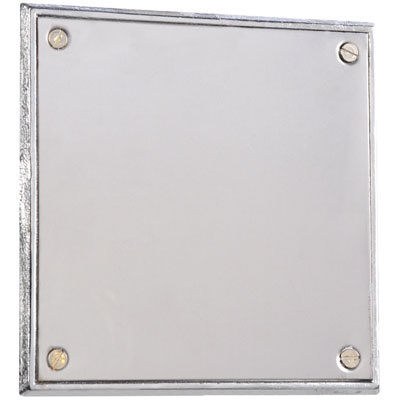 Tapa Ciega Acero Inox. 15x15 [xUnidad]