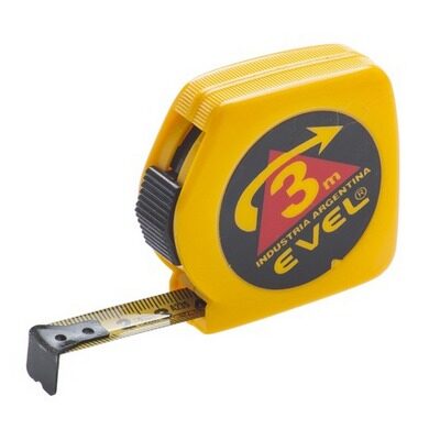 Cinta Metrica EVEL  c/ Freno 3m [xUnidad]