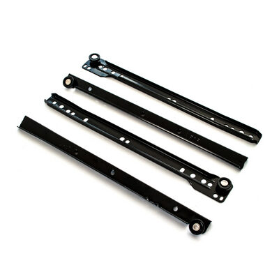 Corredera Metal Negra 400mm x4Pz [xUnidad]