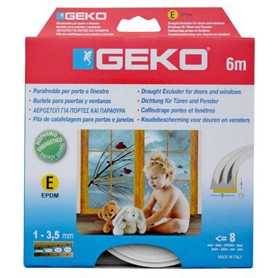 Burlete Goma E 1-3,5mm Blanco x6m. [xUnidad]