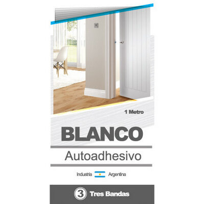 Zocalo PVC c/ Goma Blanco 1m BIRO [xUnidad]