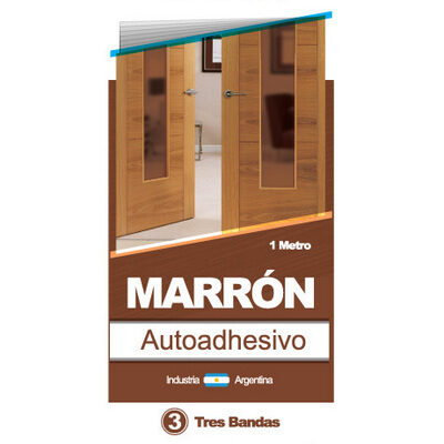 Zocalo PVC c/ Goma Marron 1m BIRO [xUnidad]