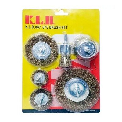 Cepillos Circulares Bronceados x6Pz [xUnidad]