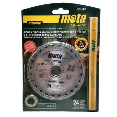 Sierra Circular MOTA 115mm x24. [xUnidad]
