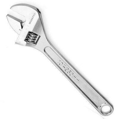Llave Ajustable Cromada 10" WORKPRO. [xUnidad]