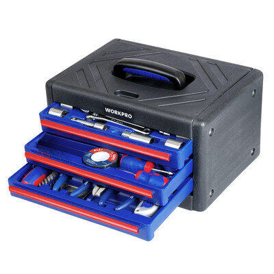 Herramientas x124Pz Caja c/ 3 Cajones. [xUnidad]