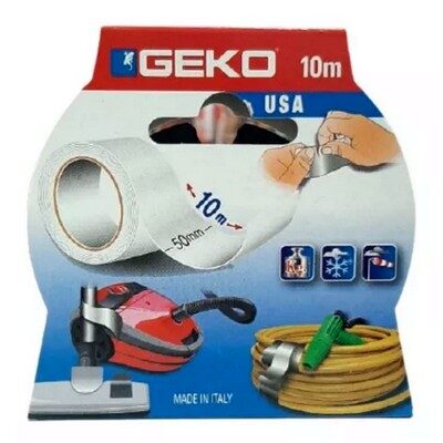 Cinta Duct Tape Blanco 5cm x10m GEKO. [xUnidad]