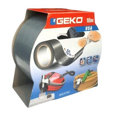 Cinta Duct Tape Gris 5cm x10m GEKO. [xUnidad]
