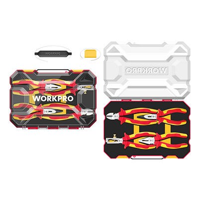 Alicates Aislados WORKPRO x4Pz OFERTA! [xUnidad]