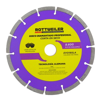 Disco Diam.   Rottweiler Segmentado 180mm [xUnidad]