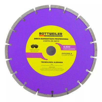 Disco Diam.   Rottweiler Segmentado 230mm [xUnidad]
