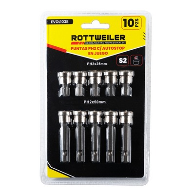 Puntas PH2 c/ Autostop x10Pz [xUnidad]