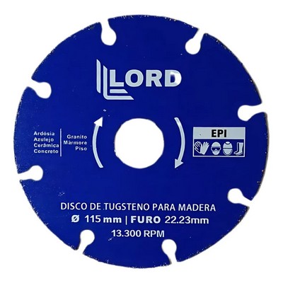 Disco Tungsteno p/ Madera 115mm. [xUnidad]