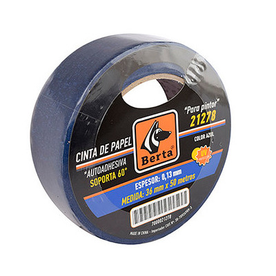 Cinta Pintor Azul BERTA 36mm x50m [xUnidad]