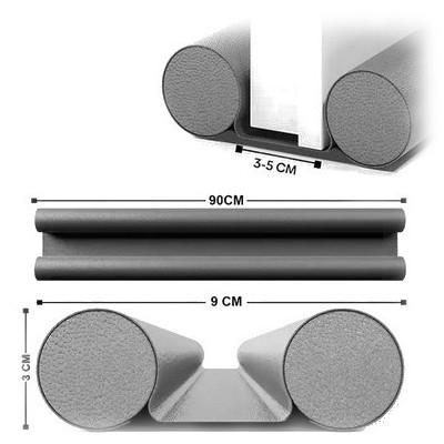 Zocalo Bajo Puerta BISON Gris 90cm. [xUnidad]