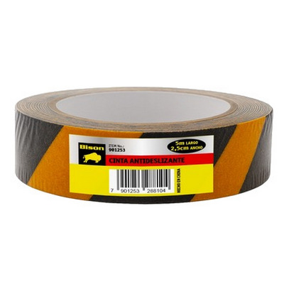 Cinta Antid. Amar/Negra BISON 25mm x5m. [xUnidad]