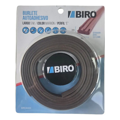 Burlete Goma E Marron BIRO x5m. [xUnidad]