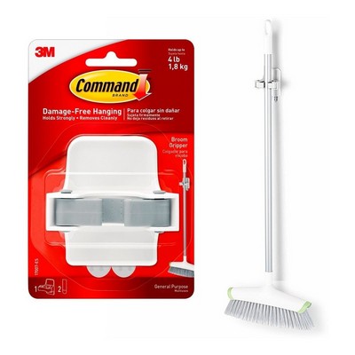Colgador p/ Escobas Autoadhesivo 3M. [xUnidad]