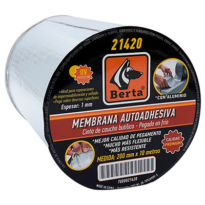 Membrana Autoad. Aluminio 20cm x10m [xUnidad]