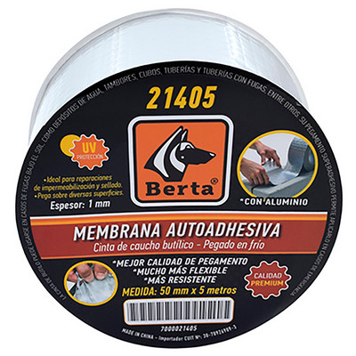 Membrana Autoad. Aluminio  5cm x5m [xUnidad]